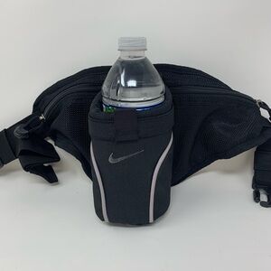Nike Black Waist Bag with Bottle Holder